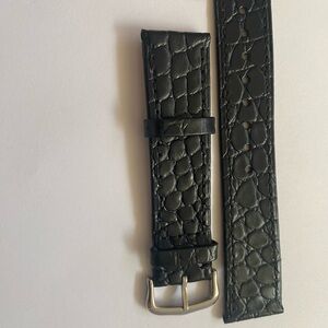 Roland Cartier Black Leather Watch Strap